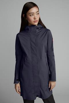 Chamarras Canada Goose Mujer México - Salida Chubasquero Azul Marino ZT2041367